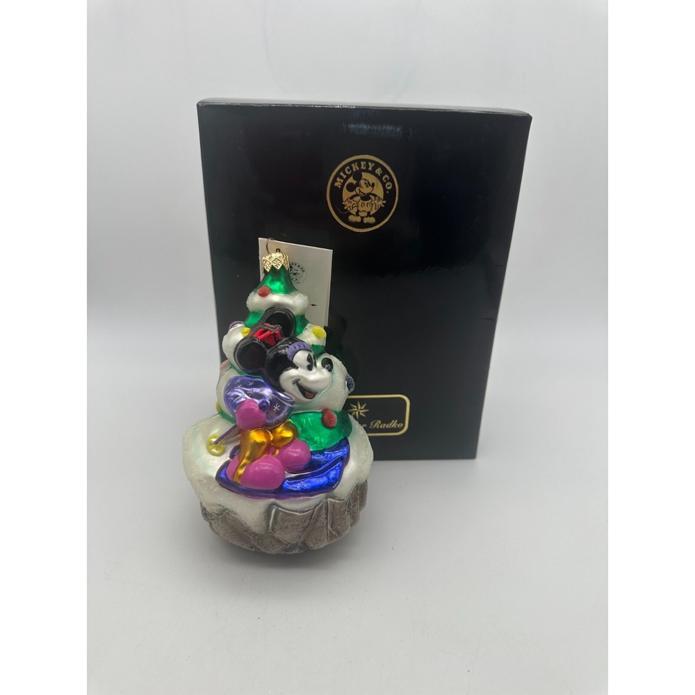 1998 Christopher‎ Radko DOWNHILL MINNIE 6' ornament  98-DIS-04